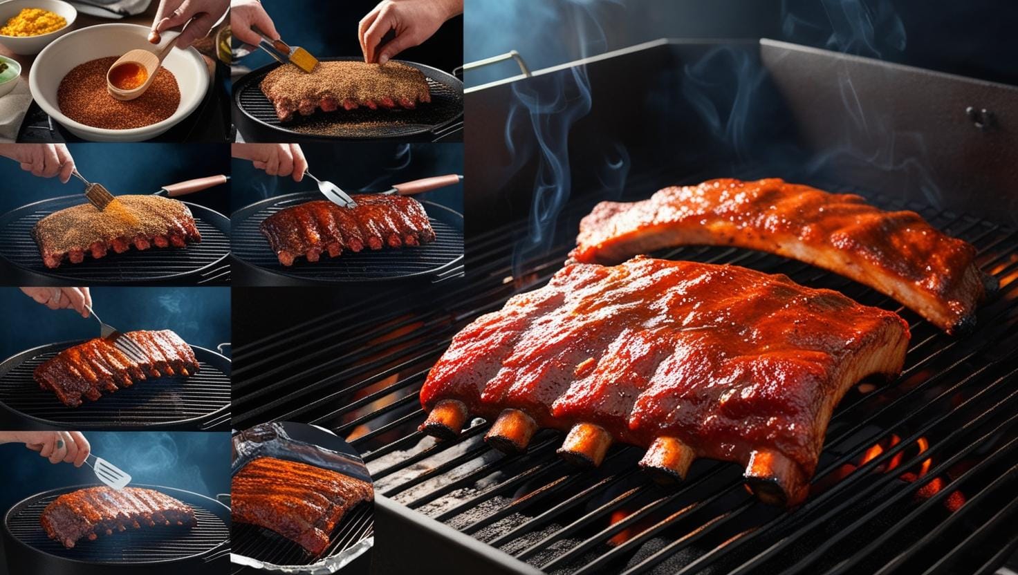 Step-by-step process of preparing Southern BBQ